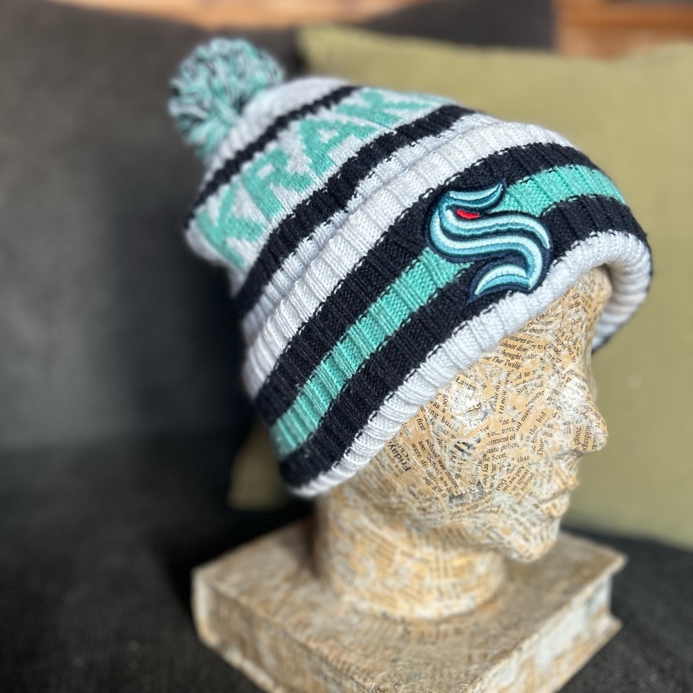 Seattle Kraken Knit Beanie with Logo